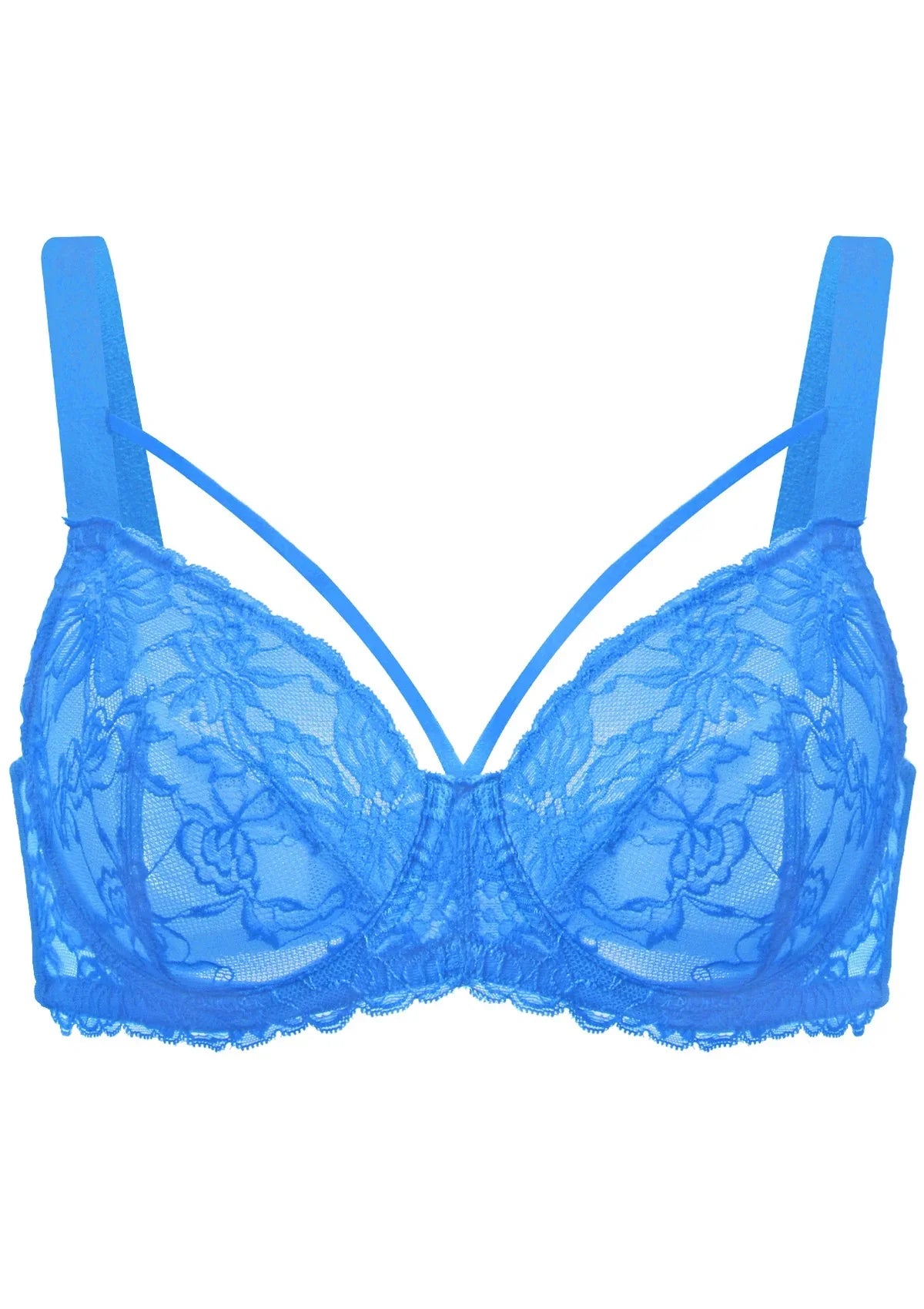 Pretty In Petals Unlined Strappy Lace Bra