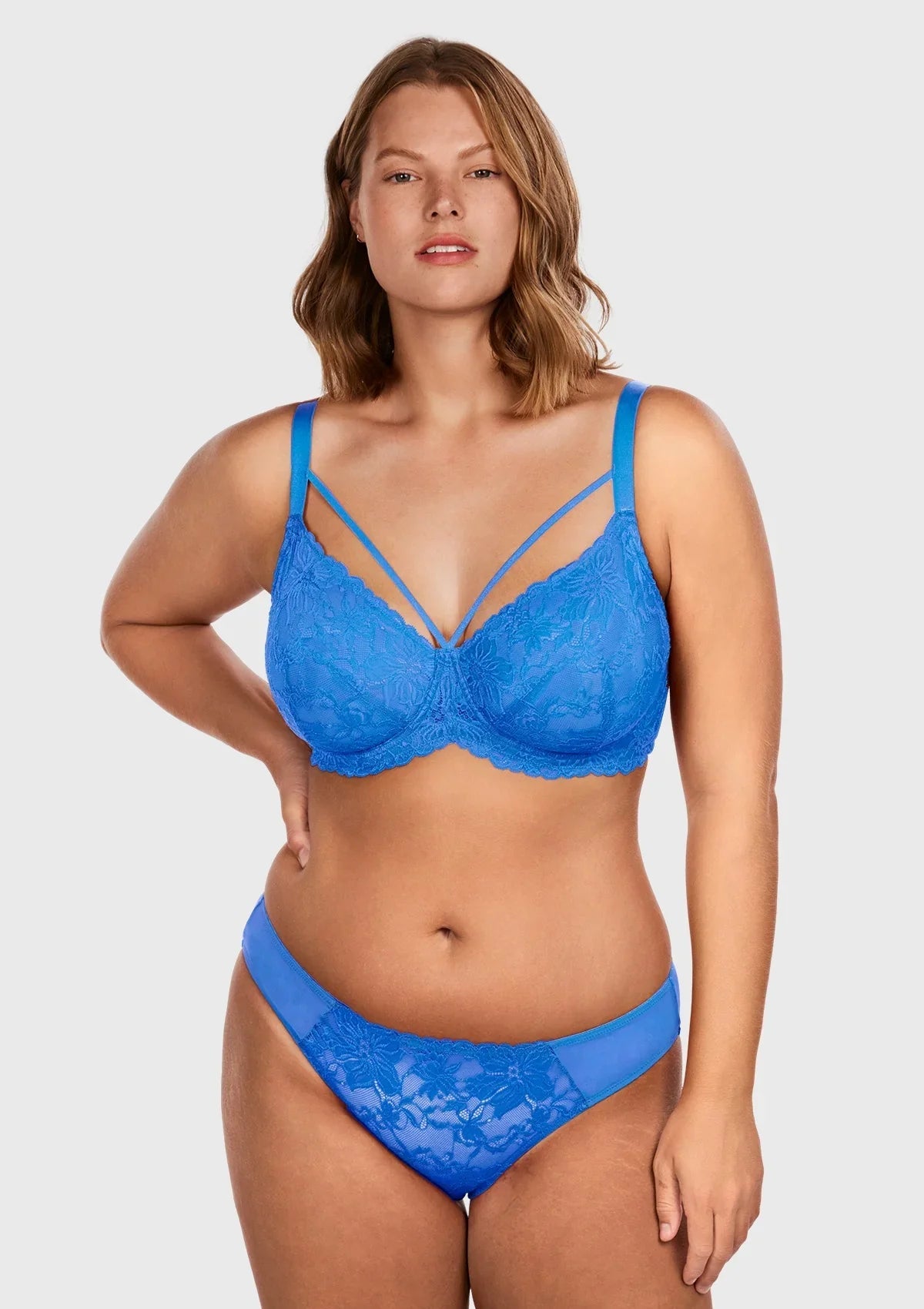 Pretty In Petals Unlined Strappy Lace Bra