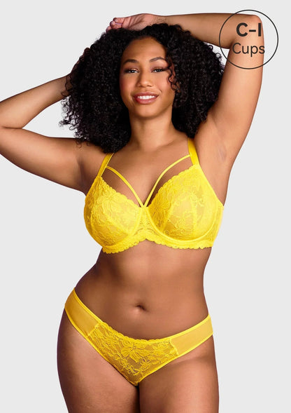Pretty In Petals Unlined Strappy Lace Bra