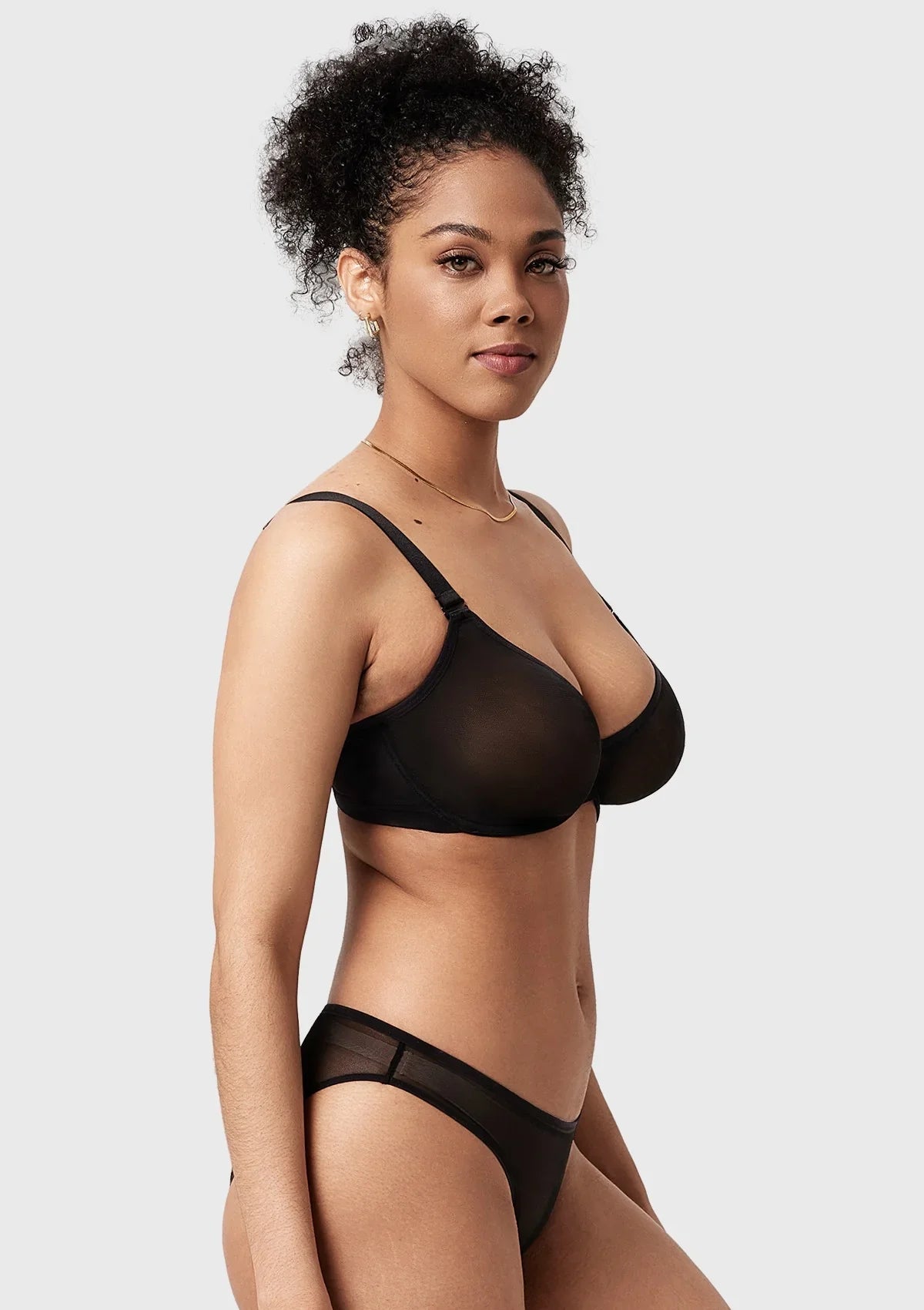 Seraphina Unlined Underwire Sheer Mesh Bra
