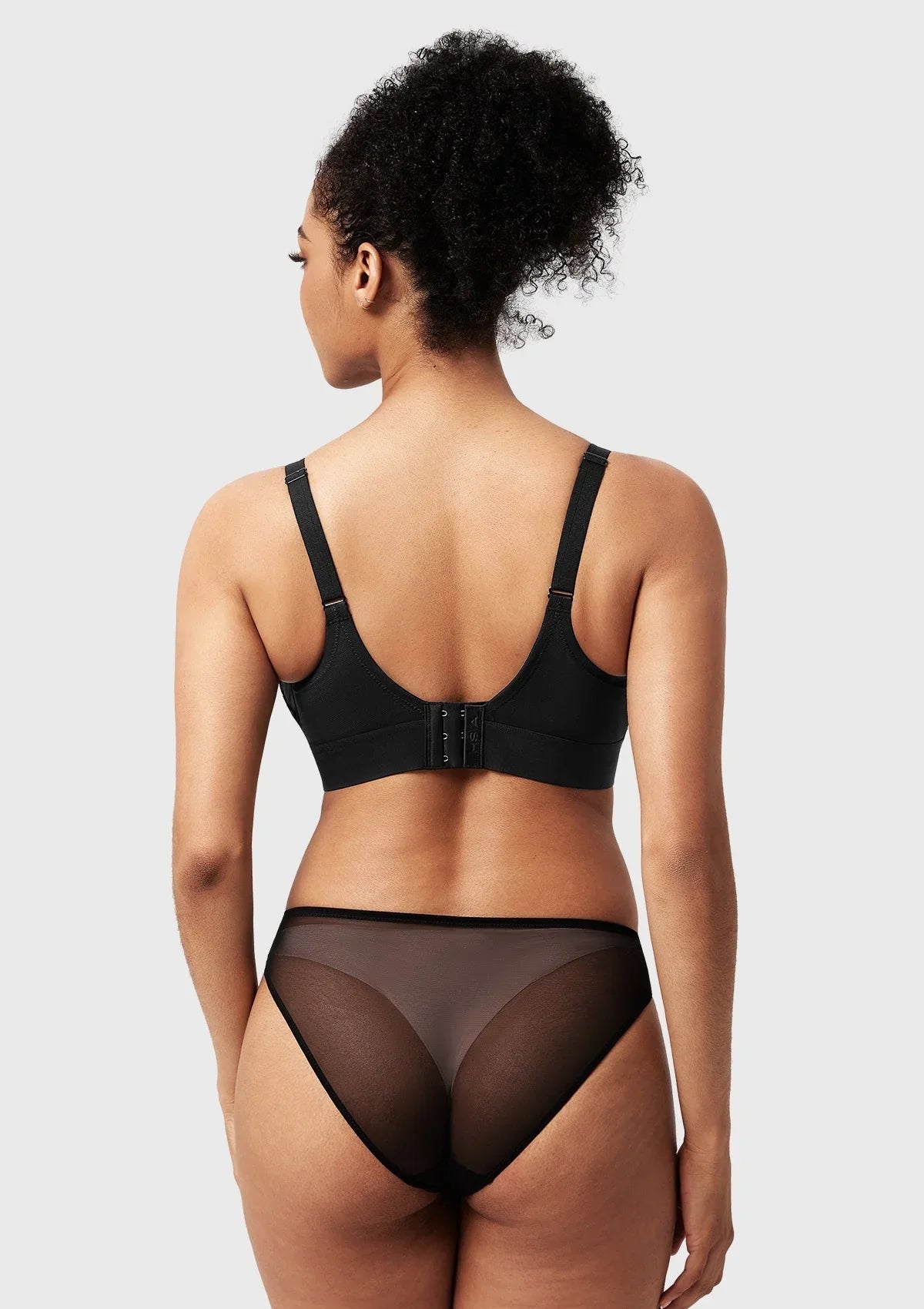 Serenata Flora Linear Lace Sheer Mesh Full Coverage Unlined Underwire Bra