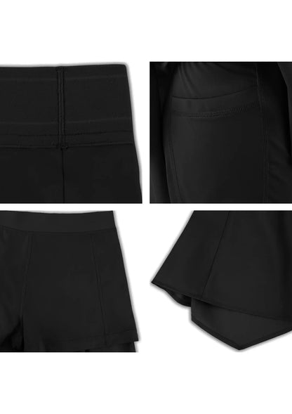 Speed Race High-Rise Sports Tennis Skirt