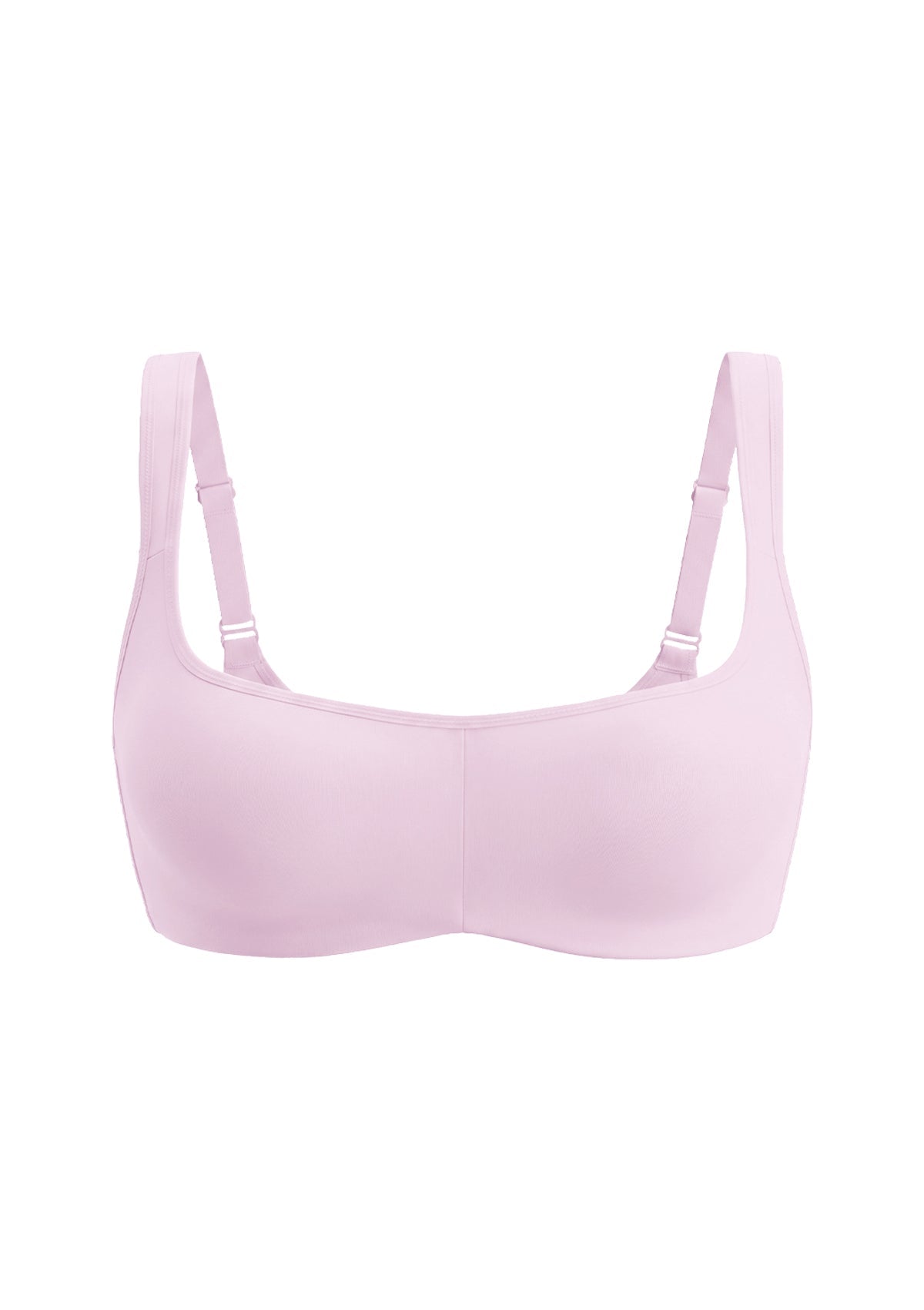 Vespera Square Neckline Full-Bust Demi Bra, Wide Straps, Seamless - HSIA