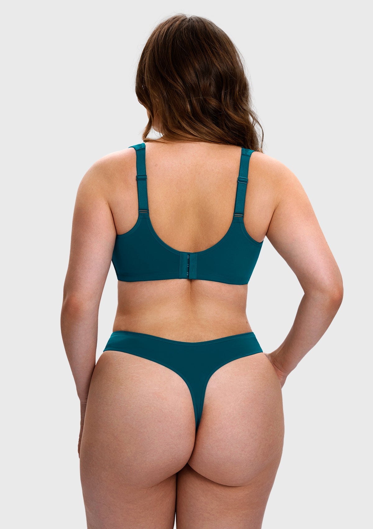 Vespera Square Neckline Full-Bust Demi Bra, Wide Straps, Seamless - HSIA