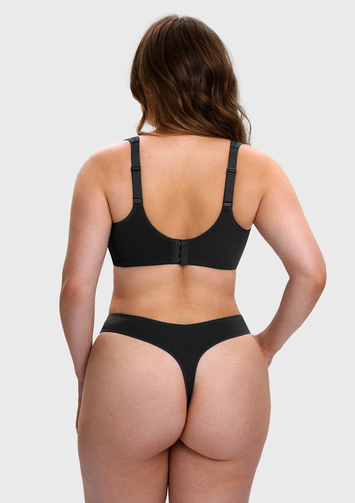 Vespera Square Neckline Full-Bust Demi Bra, Wide Straps, Seamless - HSIA