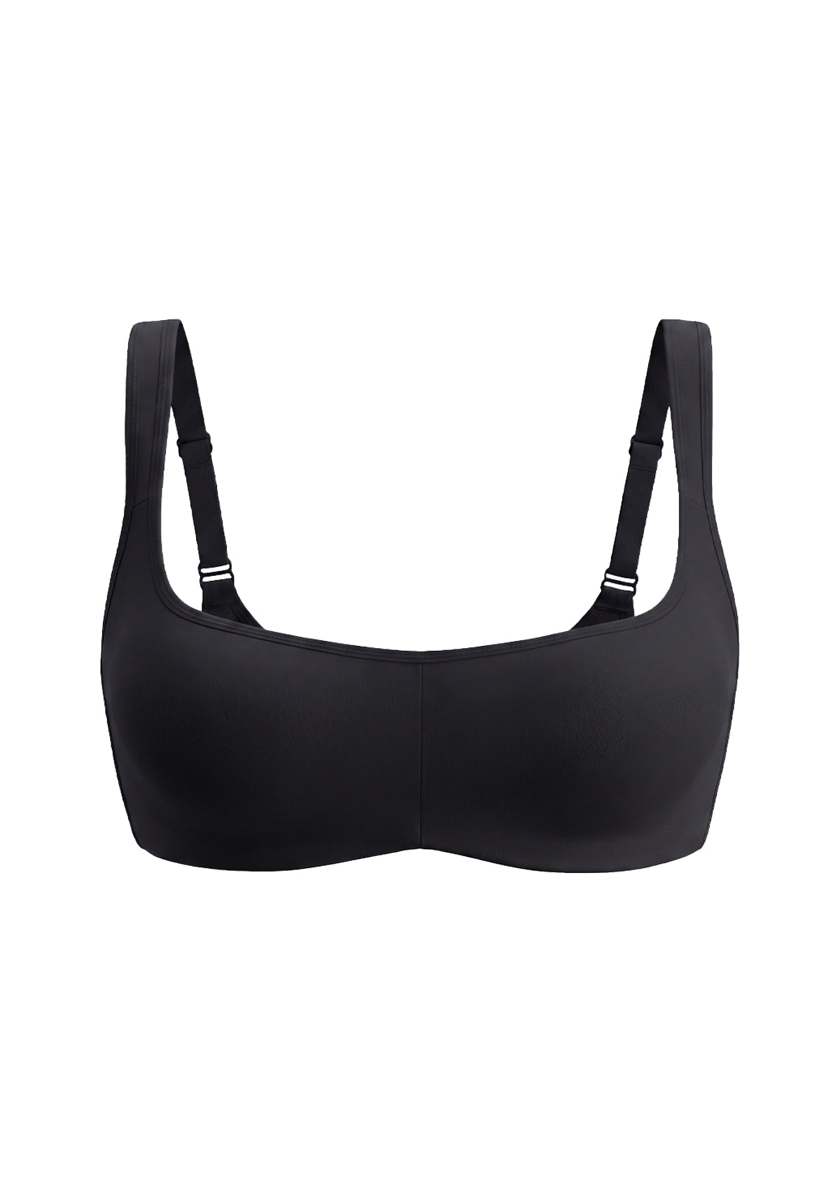 Vespera Square Neckline Full-Bust Demi Bra, Wide Straps, Seamless - HSIA