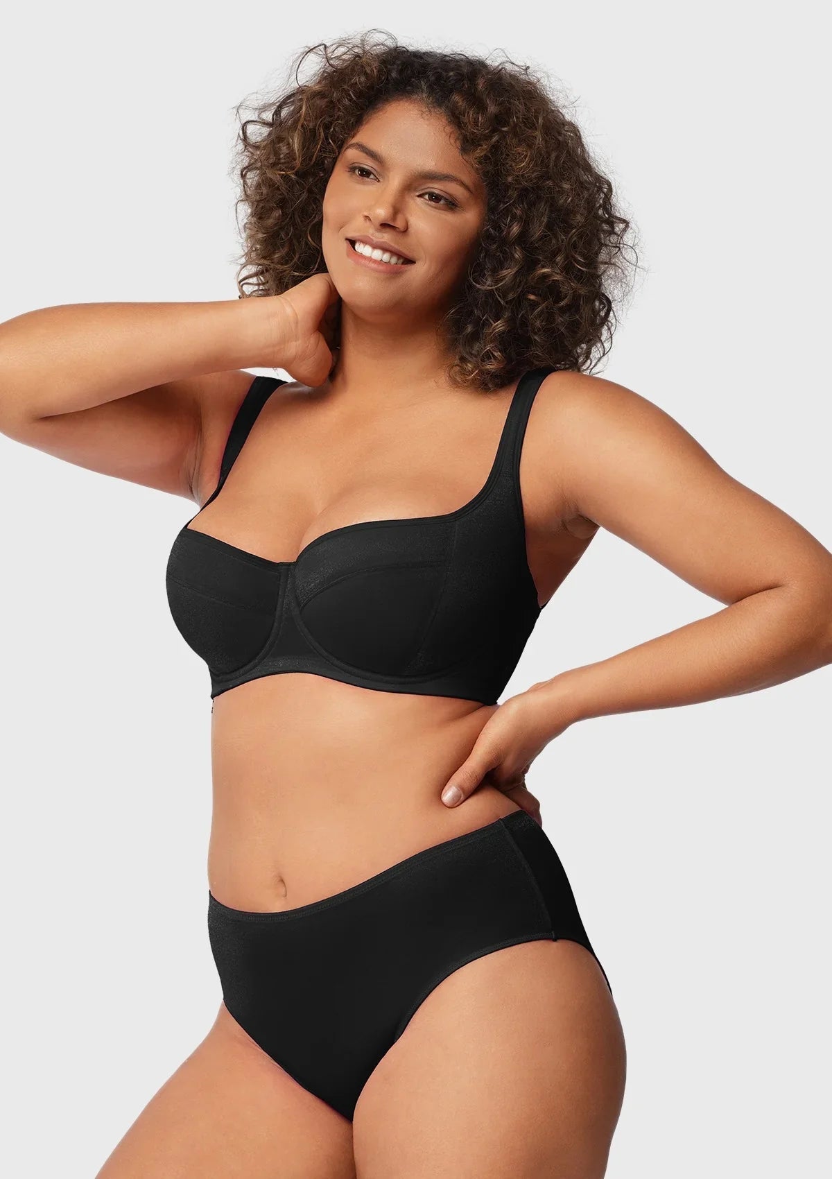 Starry Night Lightly Lined Lightly Padded Plus Size Balconette Bra