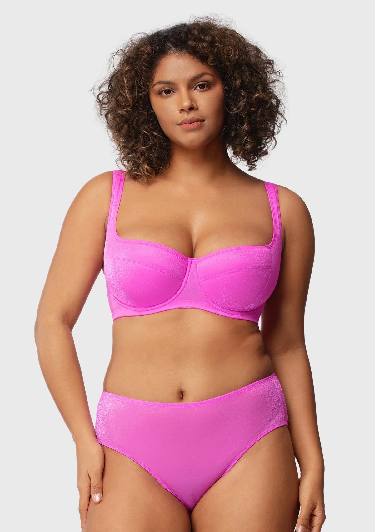 Starry Night Lightly Lined Lightly Padded Plus Size Balconette Bra