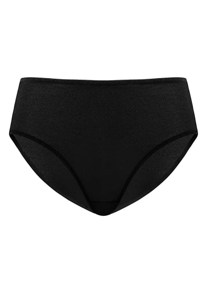 Starry Night Black Mesh High-Rise Brief Underwear