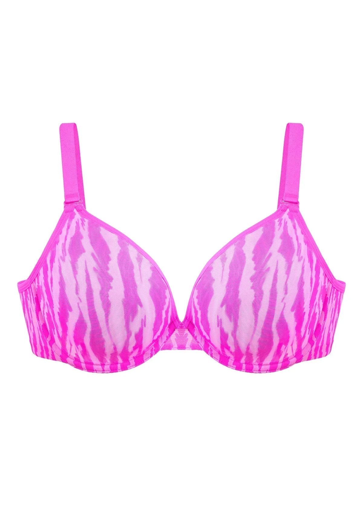 Zebra Wild Unlined Mesh Underwire Bra