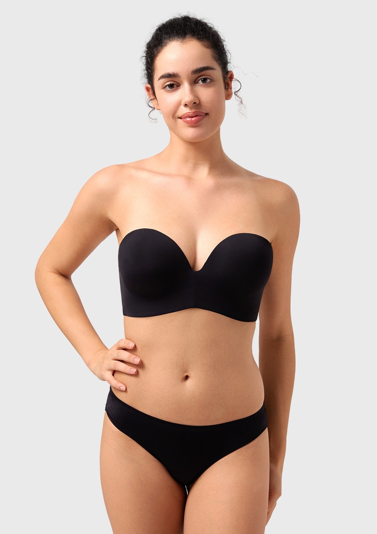 Seamless Wireless Push-Up Strapless Bra