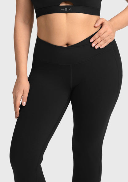 Aura High-Waisted Crossover Cooling Yoga Pants