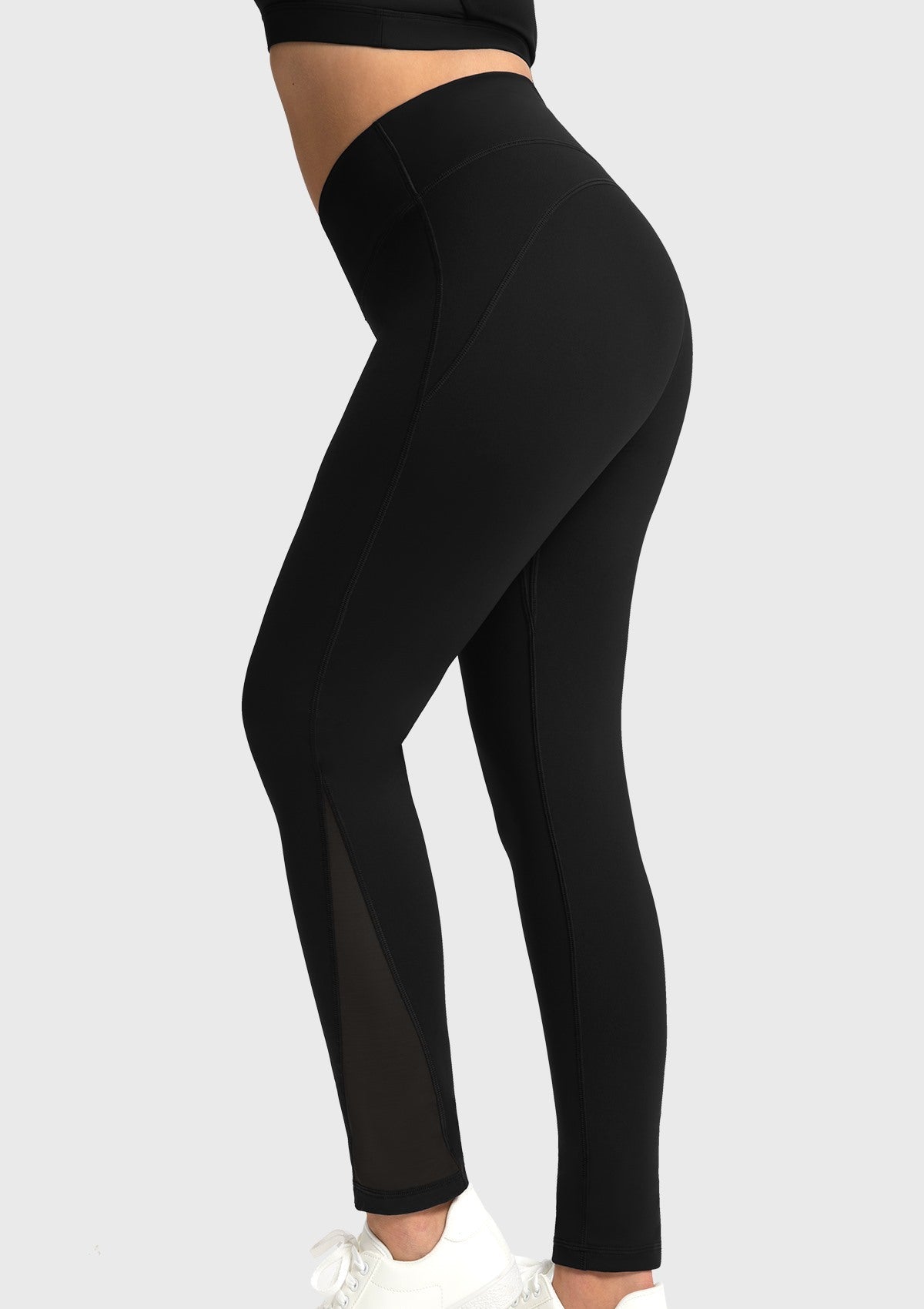 Aura High-Waisted Crossover Cooling Yoga Pants