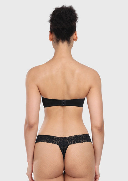 Seamless Lightly Lined Full Coverage Underwire Strapless Bra
