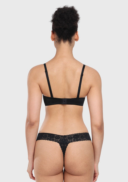 Seamless Lightly Lined Full Coverage Underwire Strapless Bra