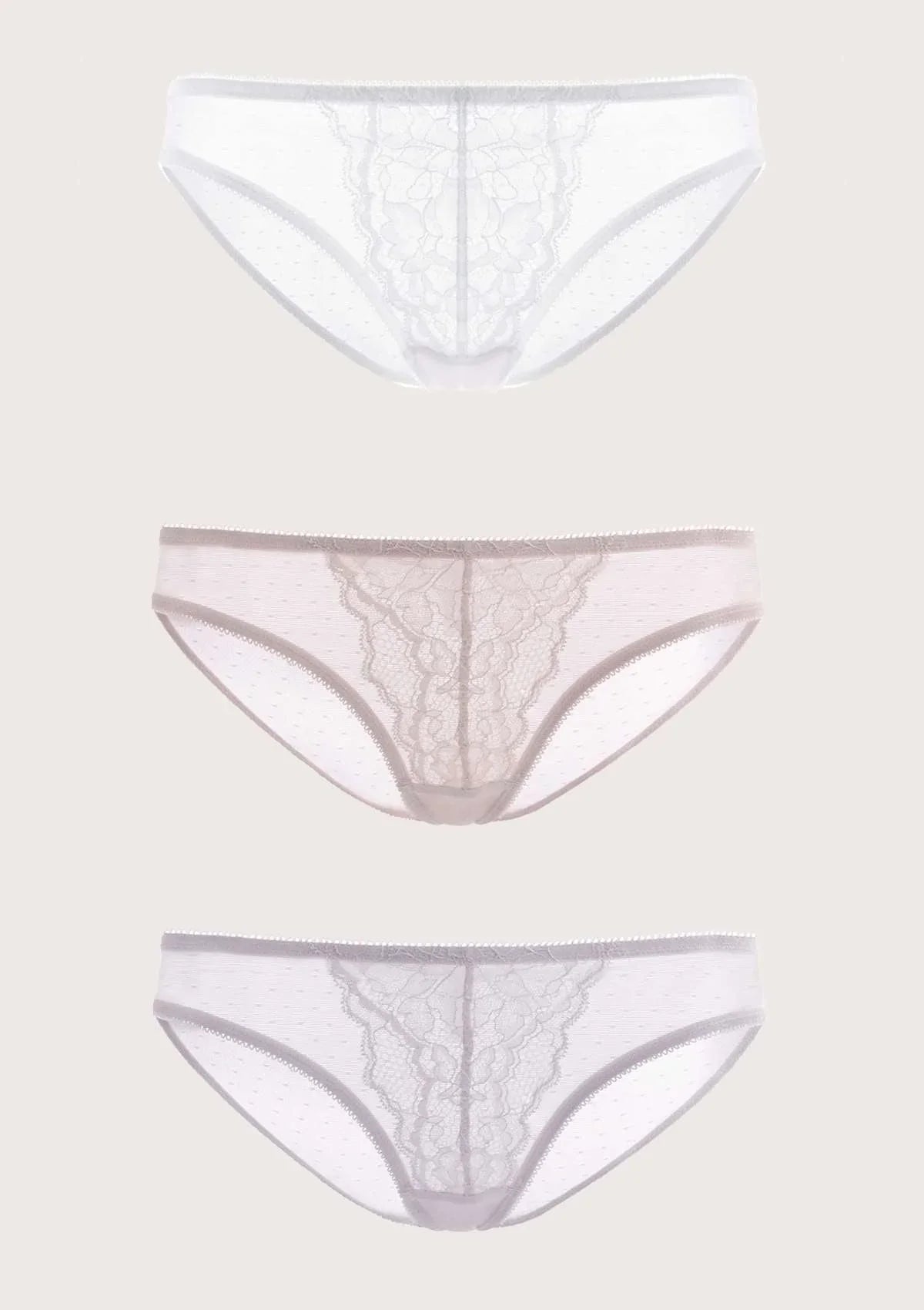 Enchante Lace Bikini Panties 3 Pack