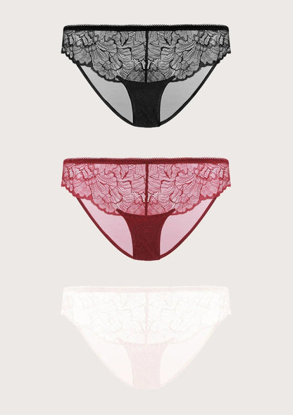 HSIA Blossom Lace Bikini Underwears 3 Pack