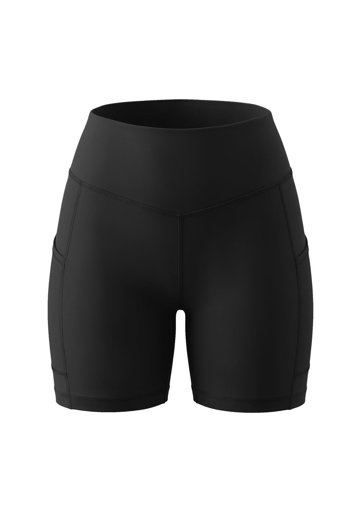 Aura High-Waisted Cooling Yoga Shorts with Pockets