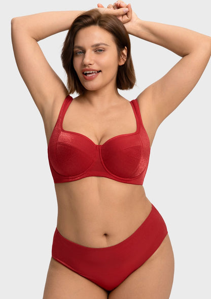 Starry Night Lightly Lined Lightly Padded Plus Size Balconette Bra