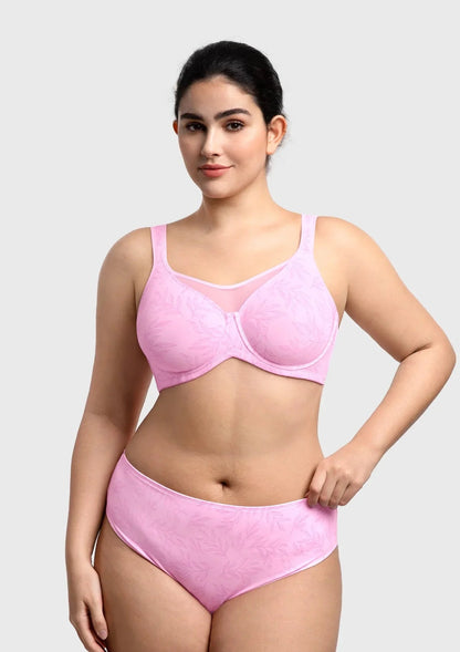 CoolComfort Smoothing Full Coverage Unlined Underwire Minimizer Bra