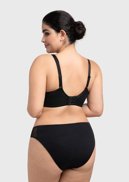 HSIA CoolComfort Plus Size Underwire Smoothing Wide Strap Full Coverage Unlined Minimizer T-shirt Bra