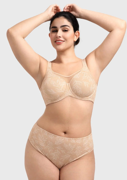 CoolComfort Smoothing Full Coverage Unlined Underwire Minimizer Bra