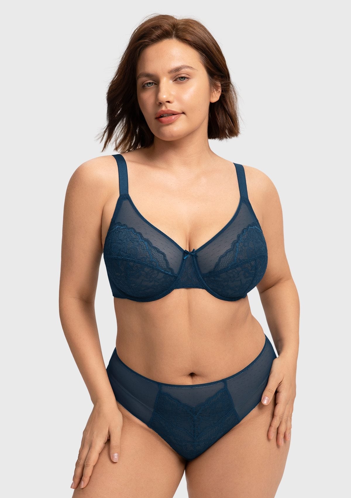 Enchante Lace Unlined Full Coverage Underwire Bra