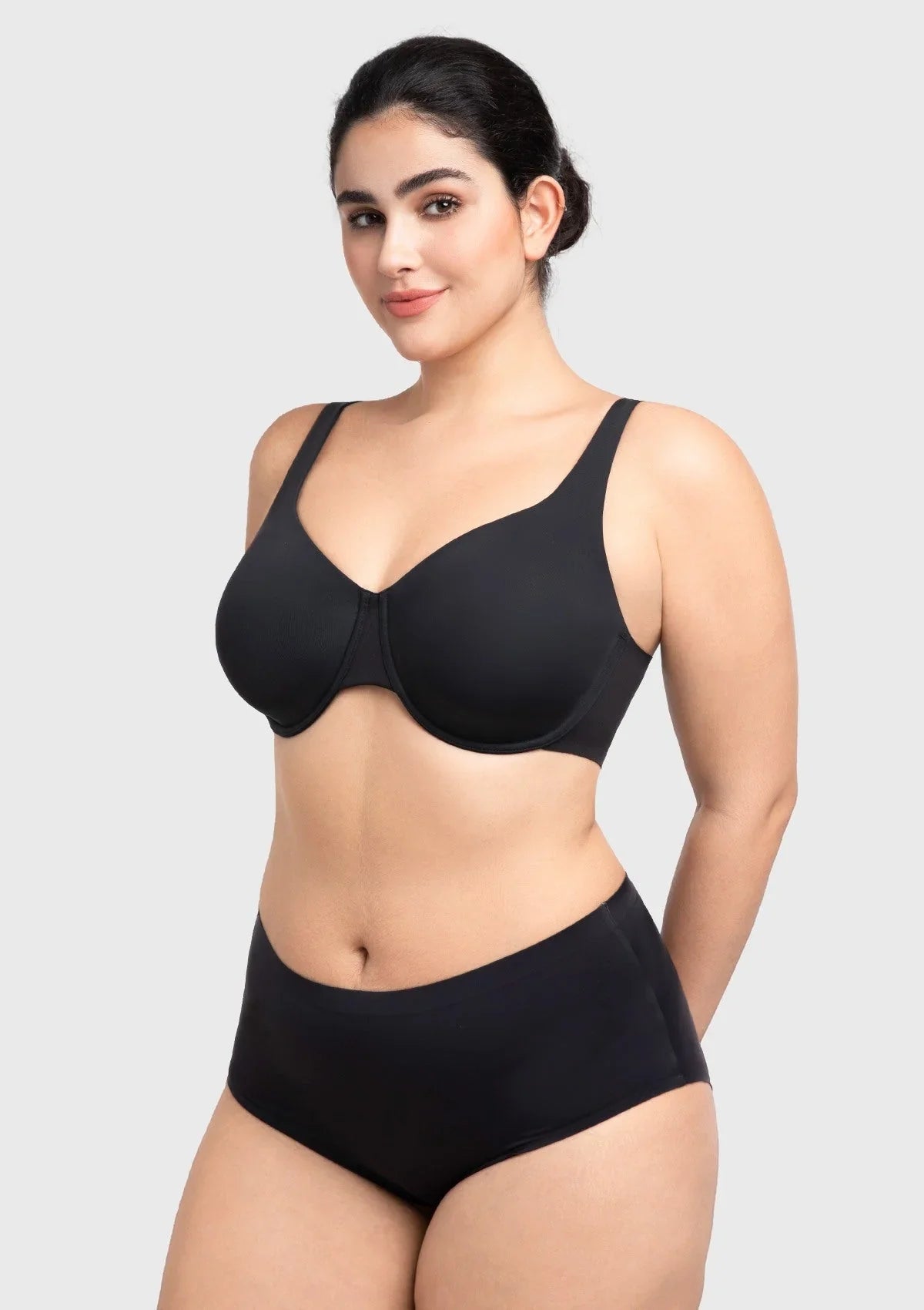 Full Coverage Plus Size T-Shirt Bra with Silky Satin Feel
