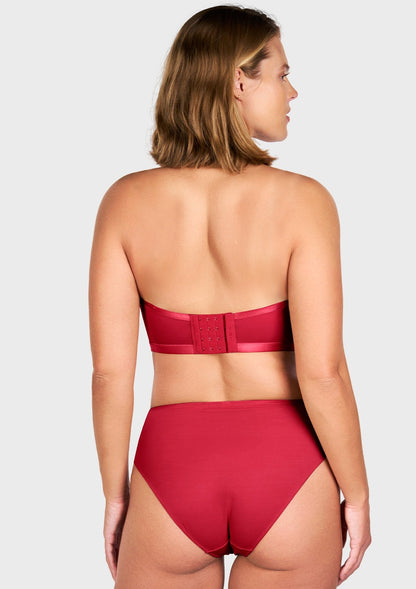 Bella Sheer Mesh Unlined Underwire Strapless Balconette Bra