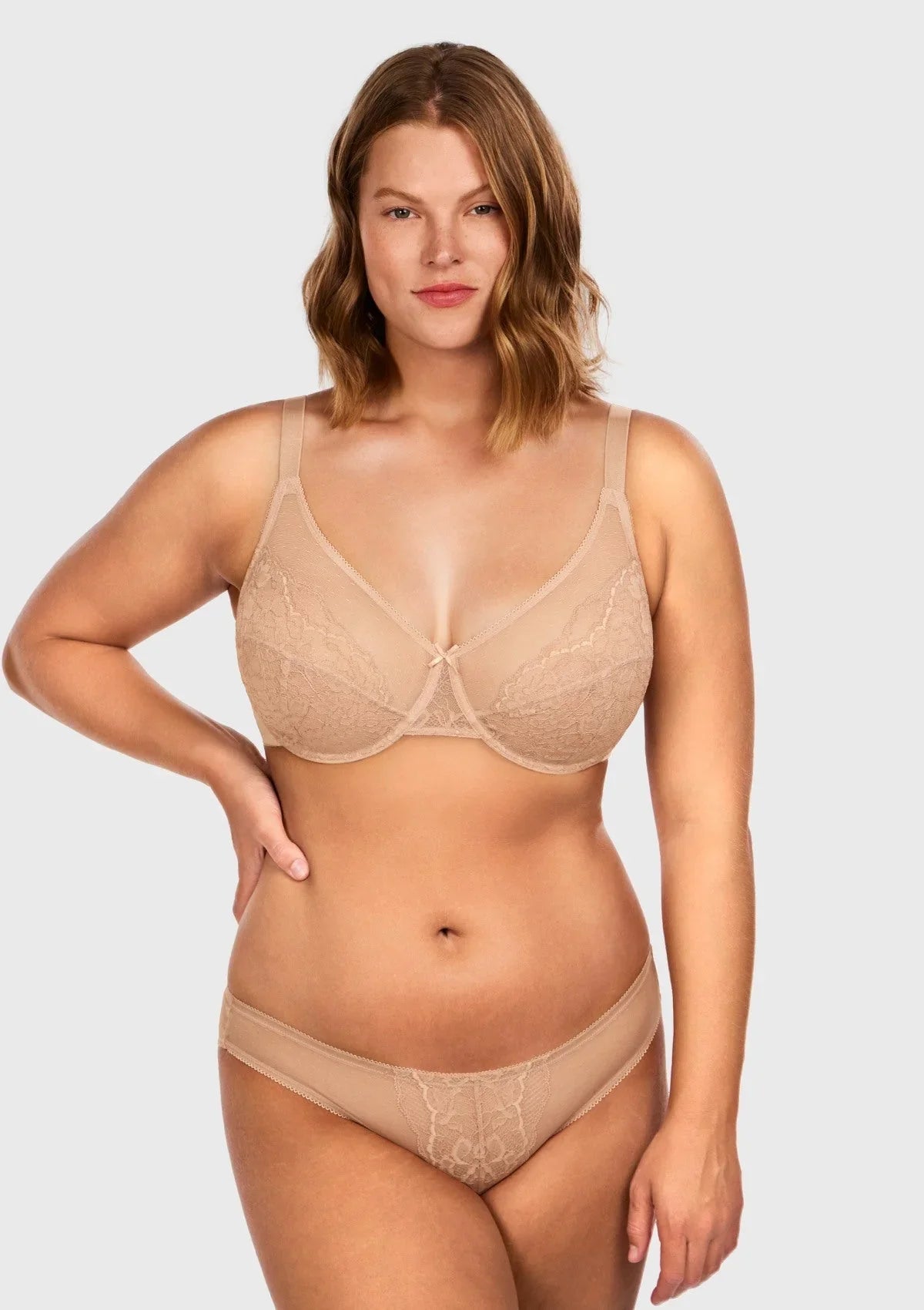 Enchante Lace Unlined Full Coverage Underwire Bra