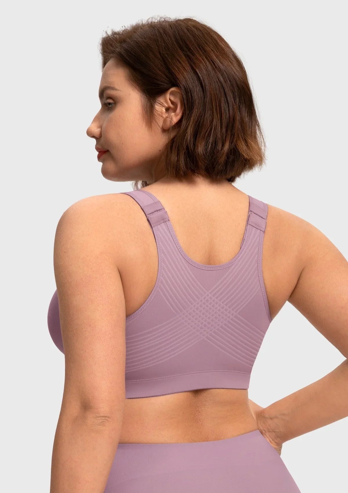 AlignFit Front Closure Posture Corrector Wireless Minimizer Full Coverage Bra