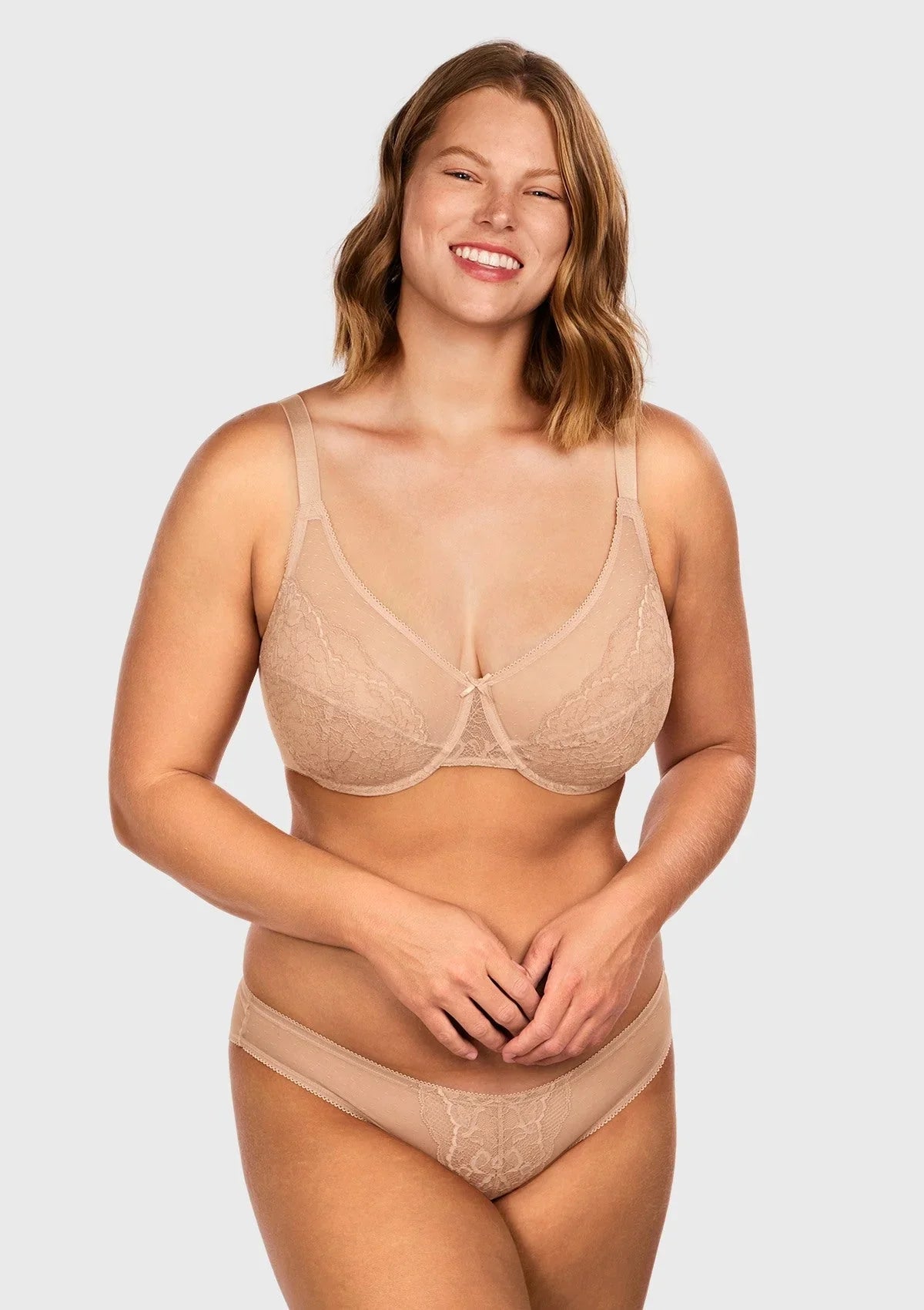 Enchante Lace Unlined Full Coverage Underwire Bra