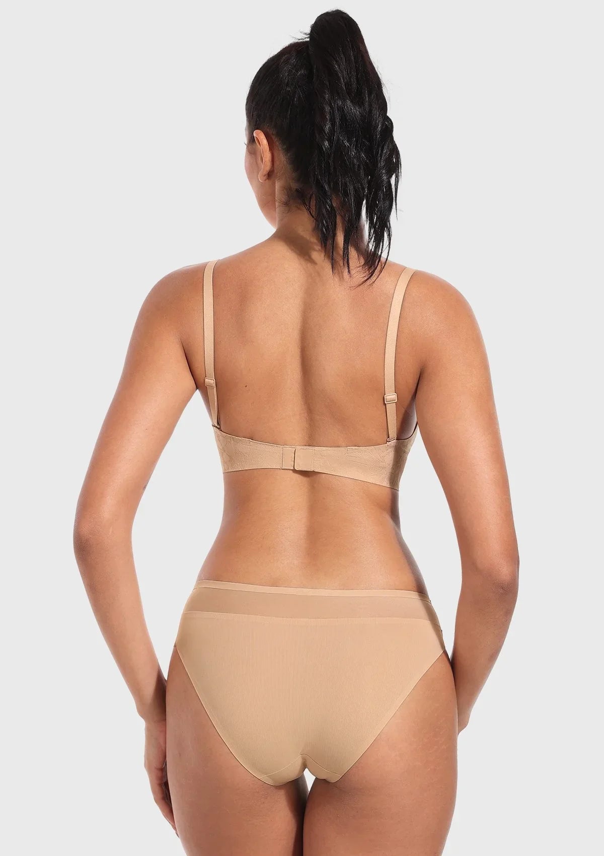 Wireless Seamless Comfort Bralette Full Coverage V-neck for Backless