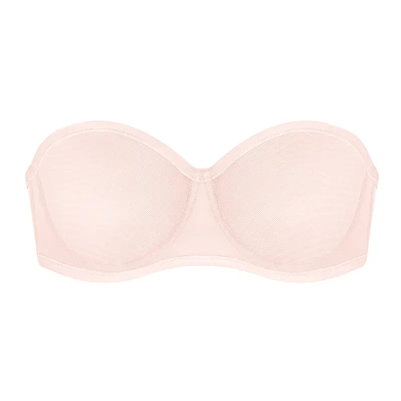 Leopard Unlined Strapless Minimizer Bra