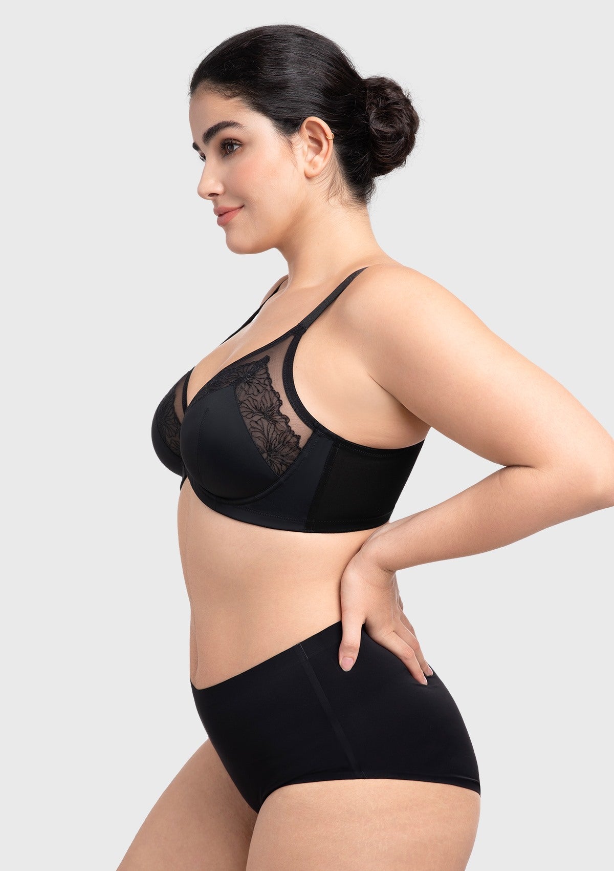 HSIA BloomStitch Floral Embroidery Underwire Bra 3/4 Cup Elegant Support Fit