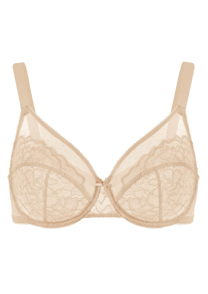 Enchante Lace Unlined Full Coverage Underwire Bra