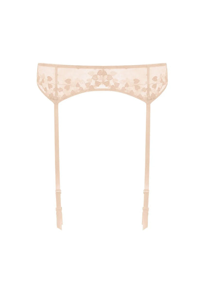 HSIA Renna Holiday Edit Embroidered Pink Garter Belt