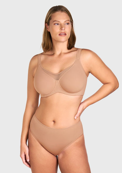 CoolComfort Smoothing Unlined Minimizer Underwire Bra
