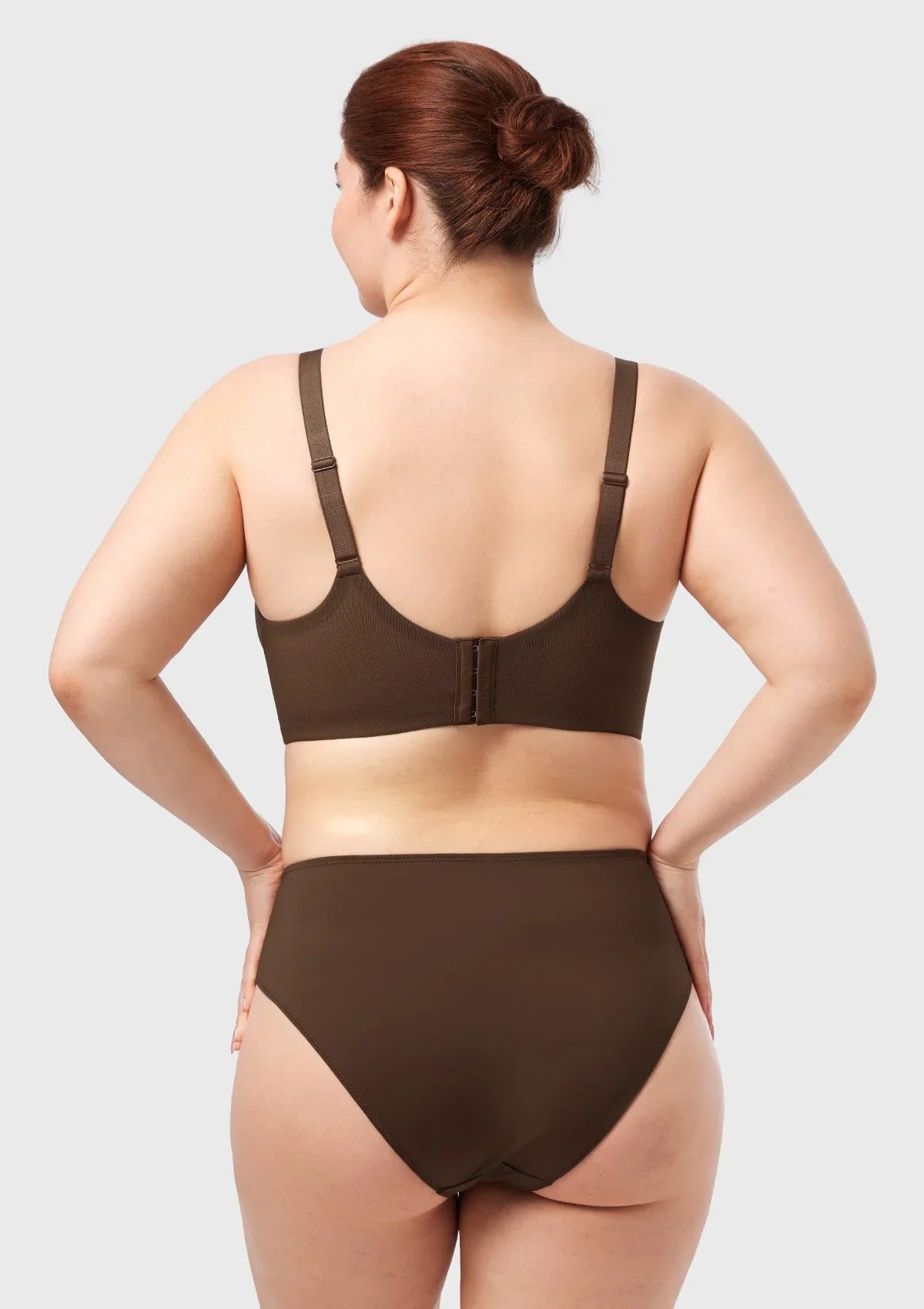 AirMesh Dark Beige Full Coverage Smooth Mesh Lightly Padded Lined Underwire T-Shirt Bra