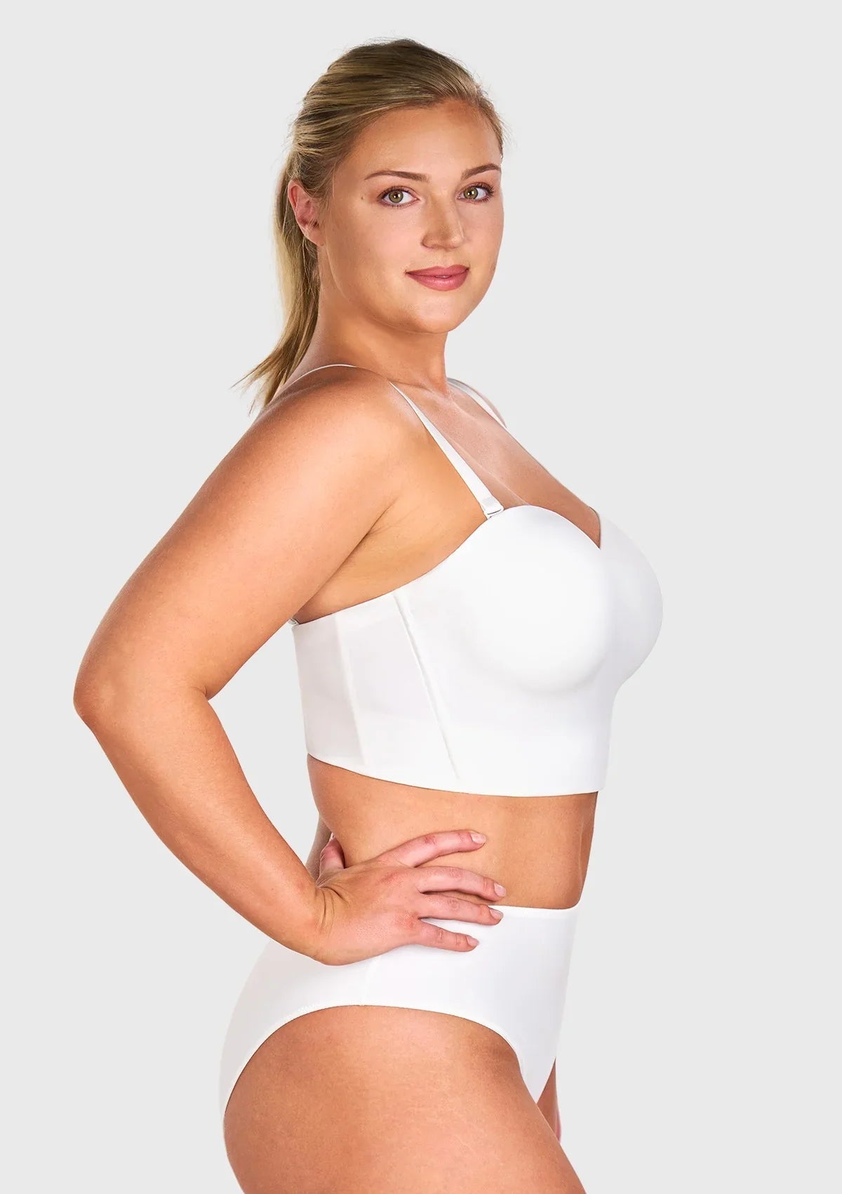 HSIA Longline Strapless Underwire Full Coverage Corset Bra