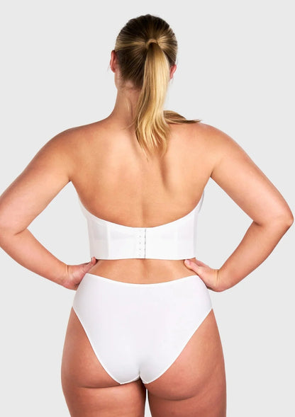 HSIA Longline Strapless Underwire Full Coverage Corset Bra