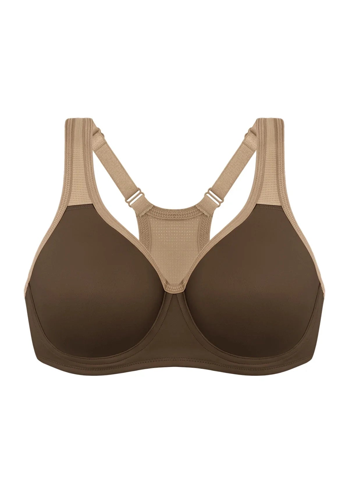 ComfyArc Unlined Outside Underwire Racerback Sports Bra