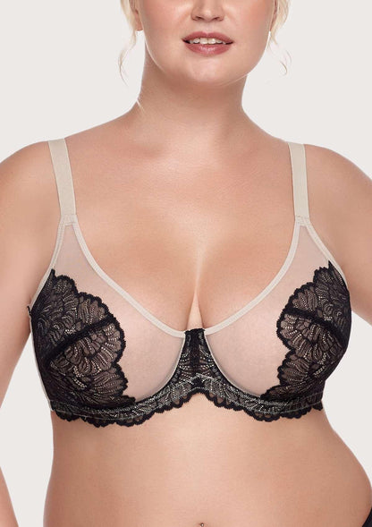 HSIA Blossom Unlined Lace Underwire Bra