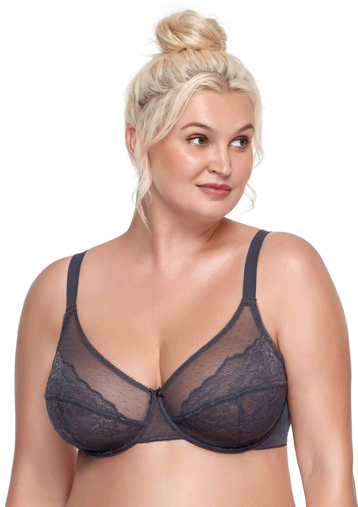Enchante Lace Unlined Full Coverage Underwire Bra