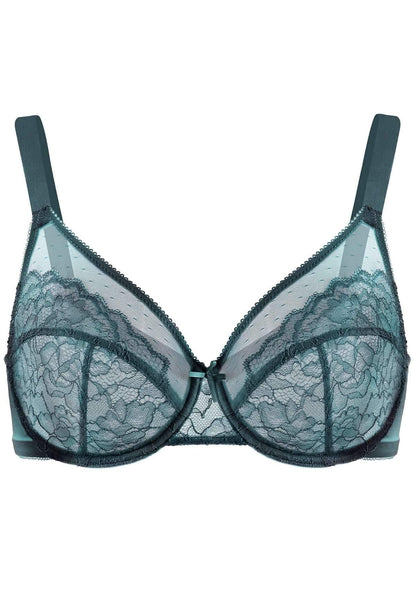 Enchante Lace Unlined Full Coverage Underwire Bra