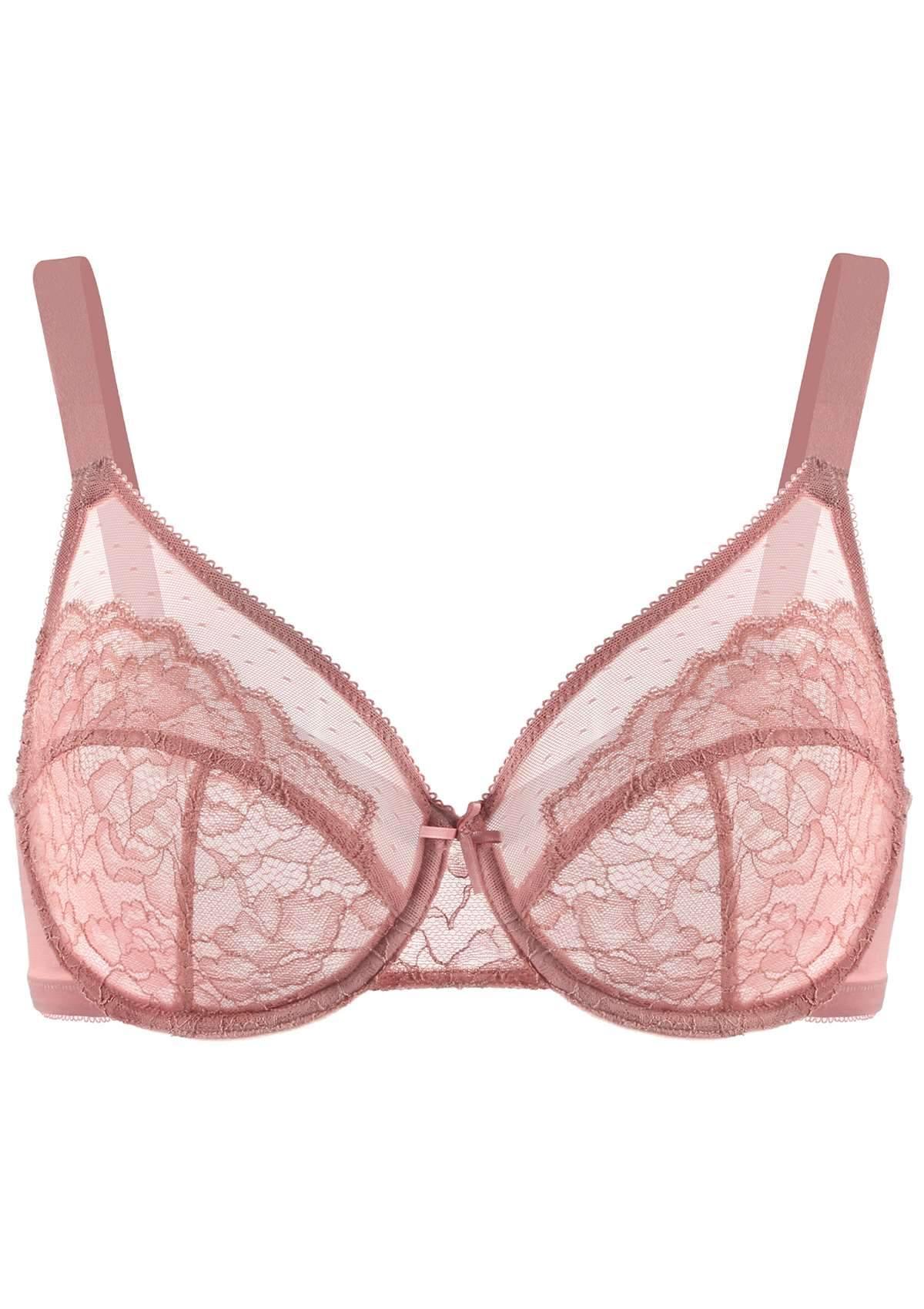 Enchante Lace Unlined Full Coverage Underwire Bra