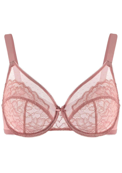 Enchante Lace Unlined Full Coverage Underwire Bra