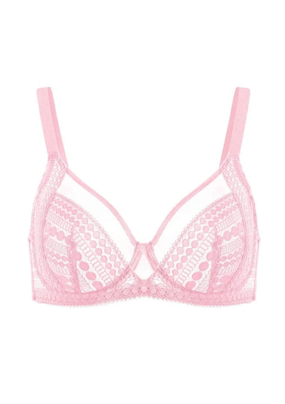 Heroine Polka Dot Sexy Lace Unlined Bra