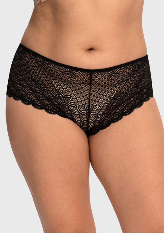 Mermaid Scales High Waist Lace Boyshort Panty