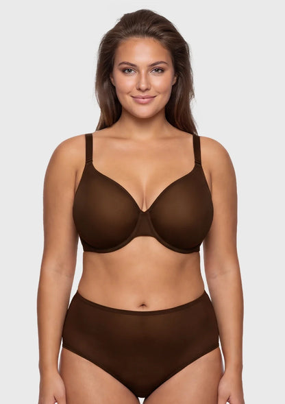 Seraphina Unlined Underwire Sheer Mesh Bra